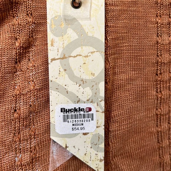 NWT!! Buckle BKE Gimmicks Pieced Lace Tank Top - Rust Size M - Picture 4 of 5